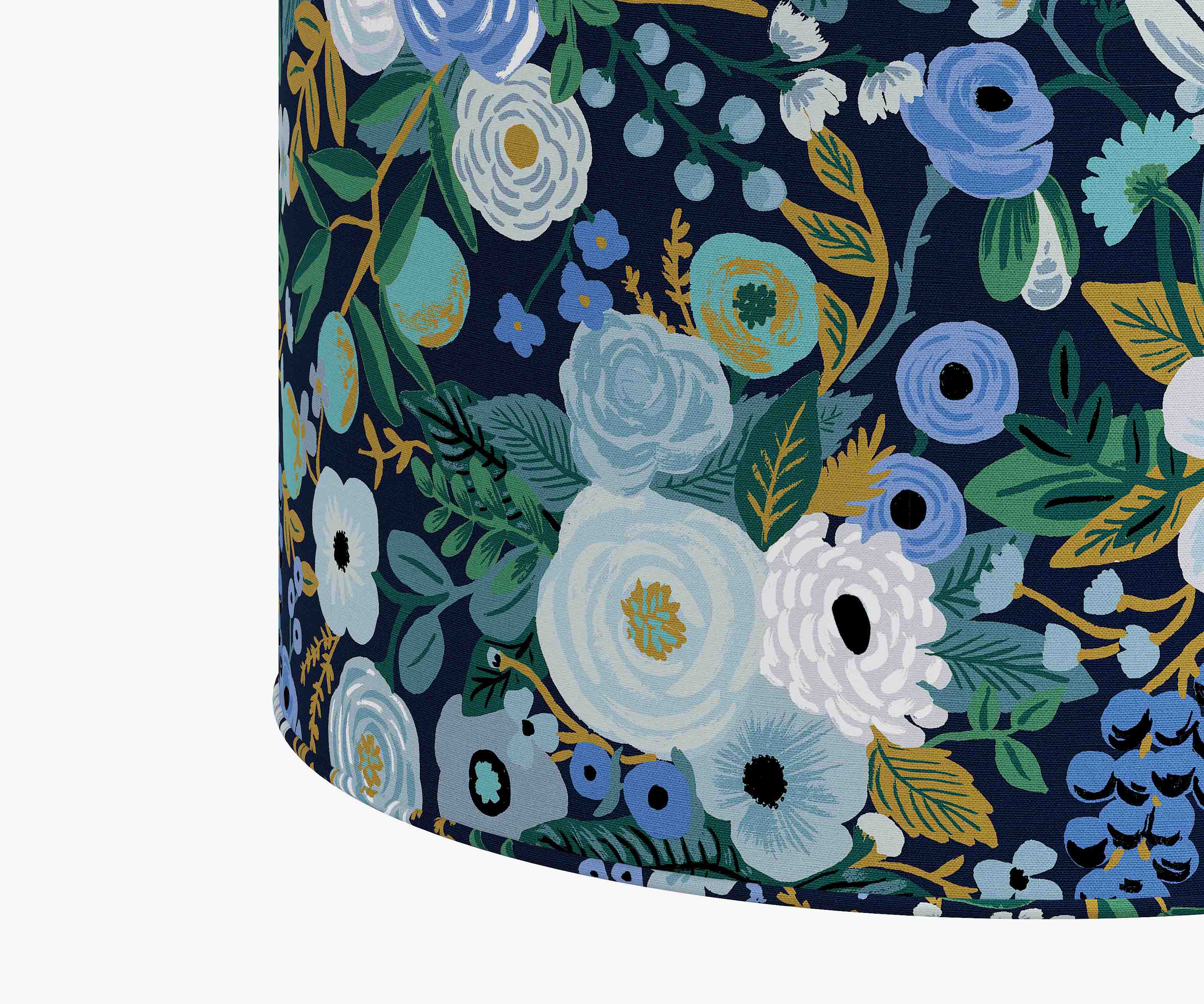 Billie Ottoman - Garden Party Blue - Image 2