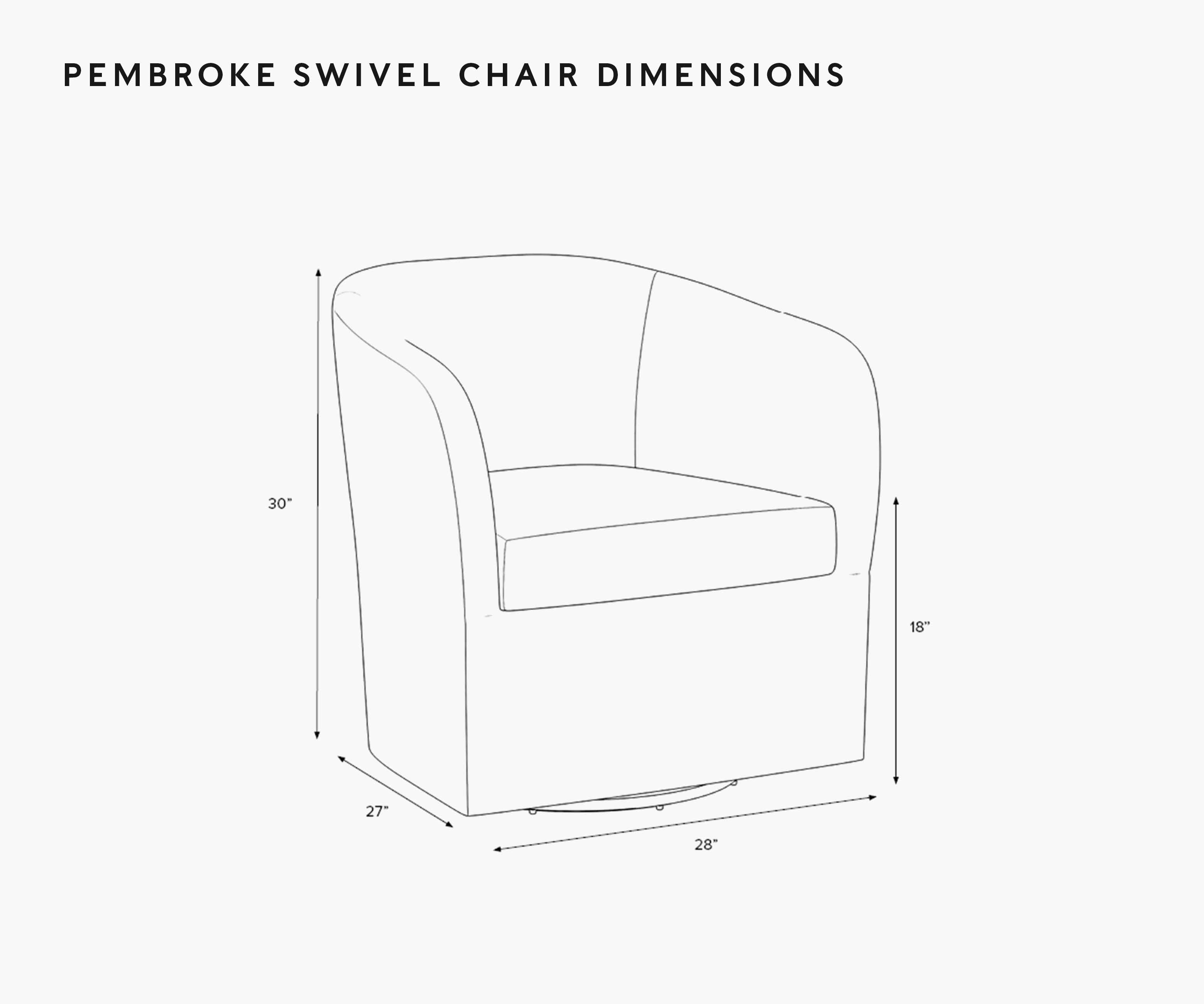 Pembroke Swivel Chair - Garden Party - Image 6