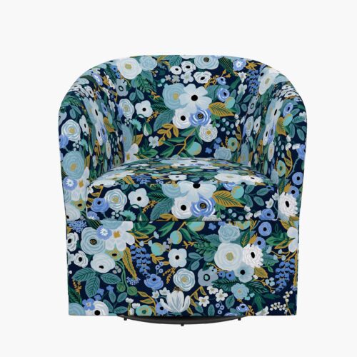 Alternative view of Pembroke Swivel Chair - Garden Party Blue