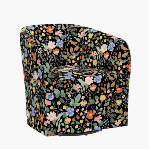 Pembroke Swivel Chair - Strawberry Fields
