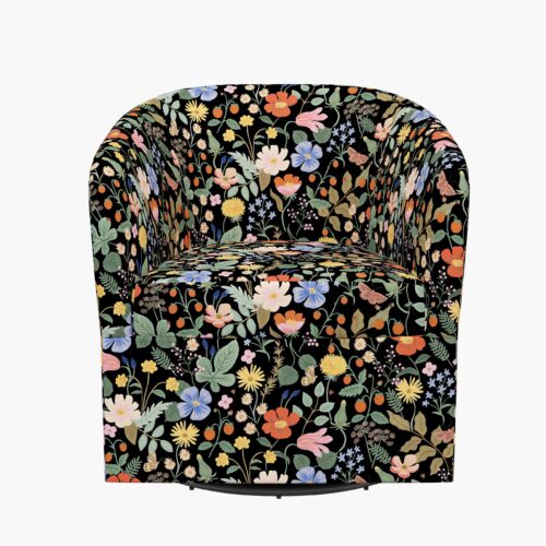 Alternative view of Pembroke Swivel Chair - Strawberry Fields