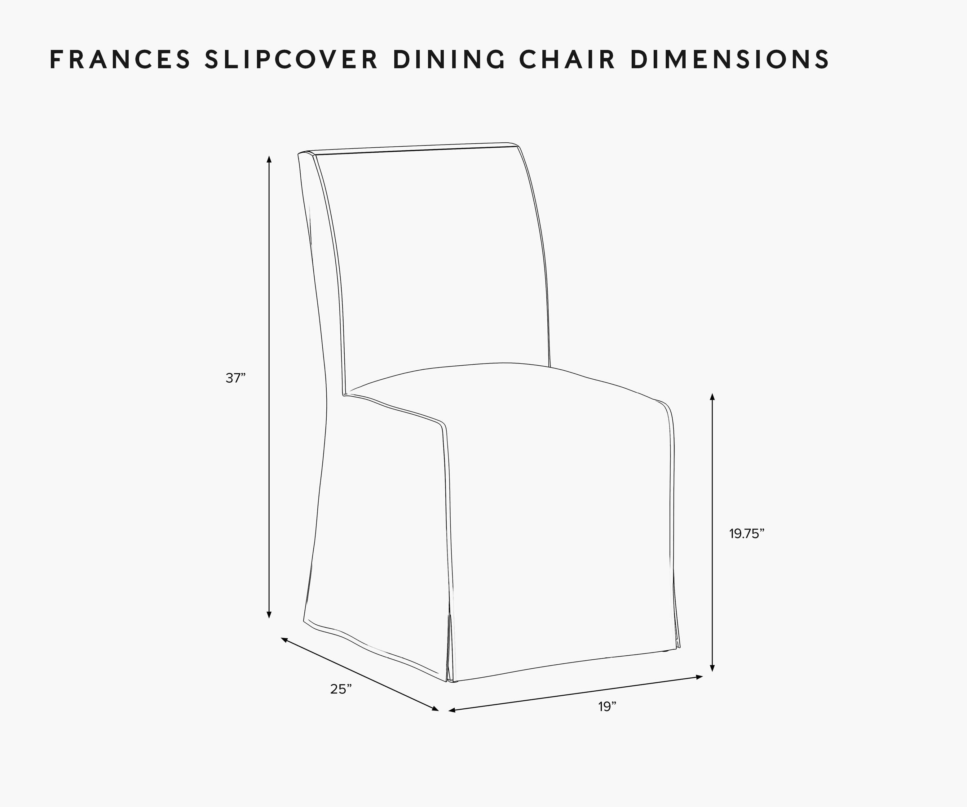 Frances Slipcover Dining Chair - Peacock - Image 6