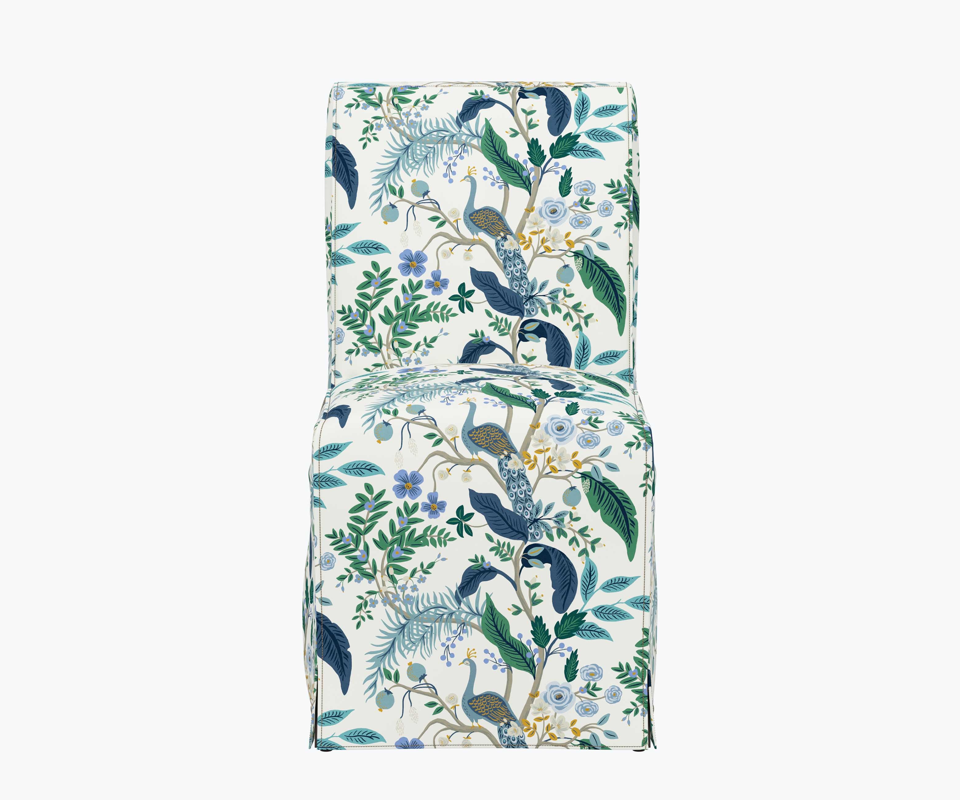 Frances Slipcover Dining Chair - Peacock - Image 2
