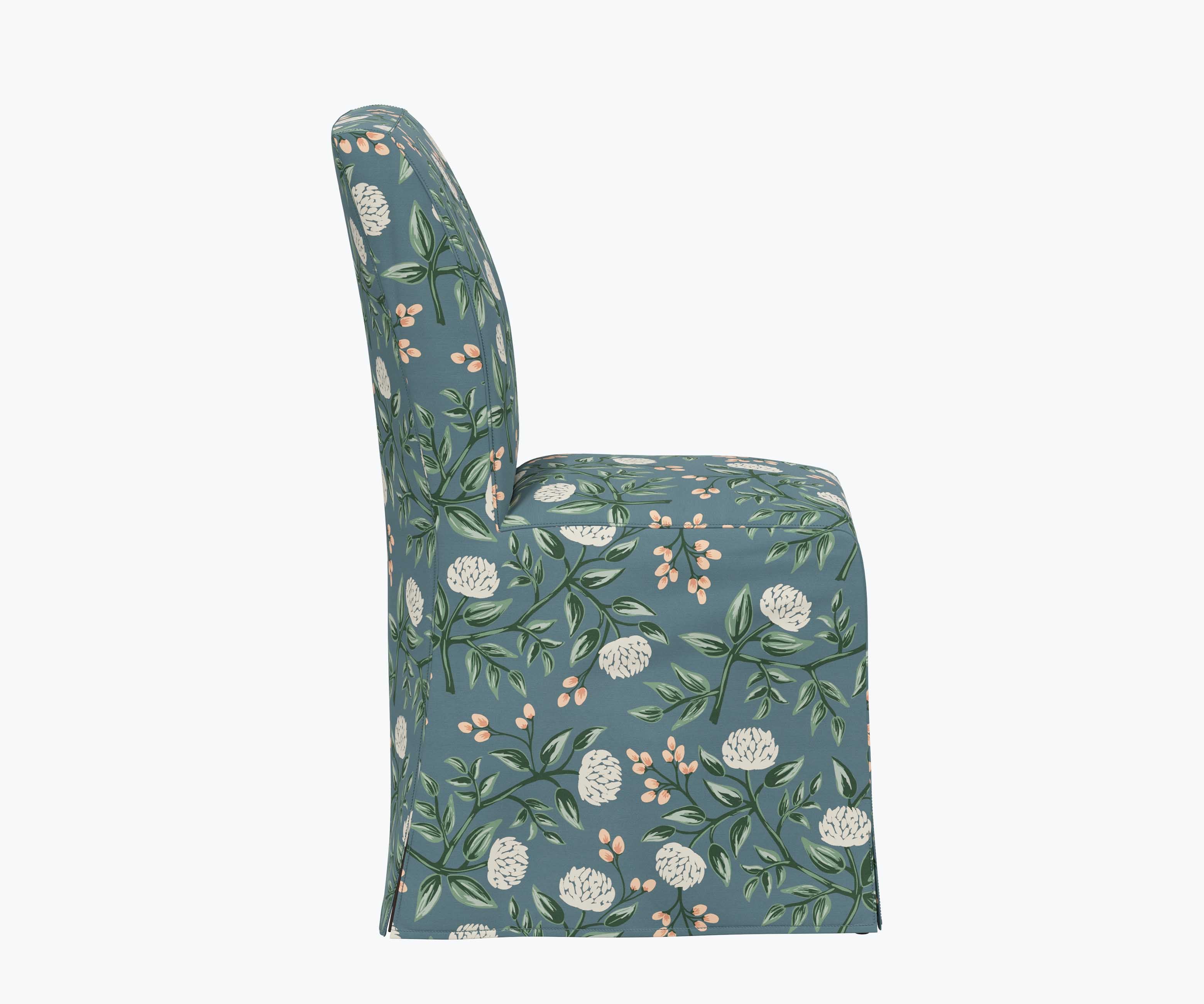 Frances Slipcover Dining Chair - Peonies - Image 4