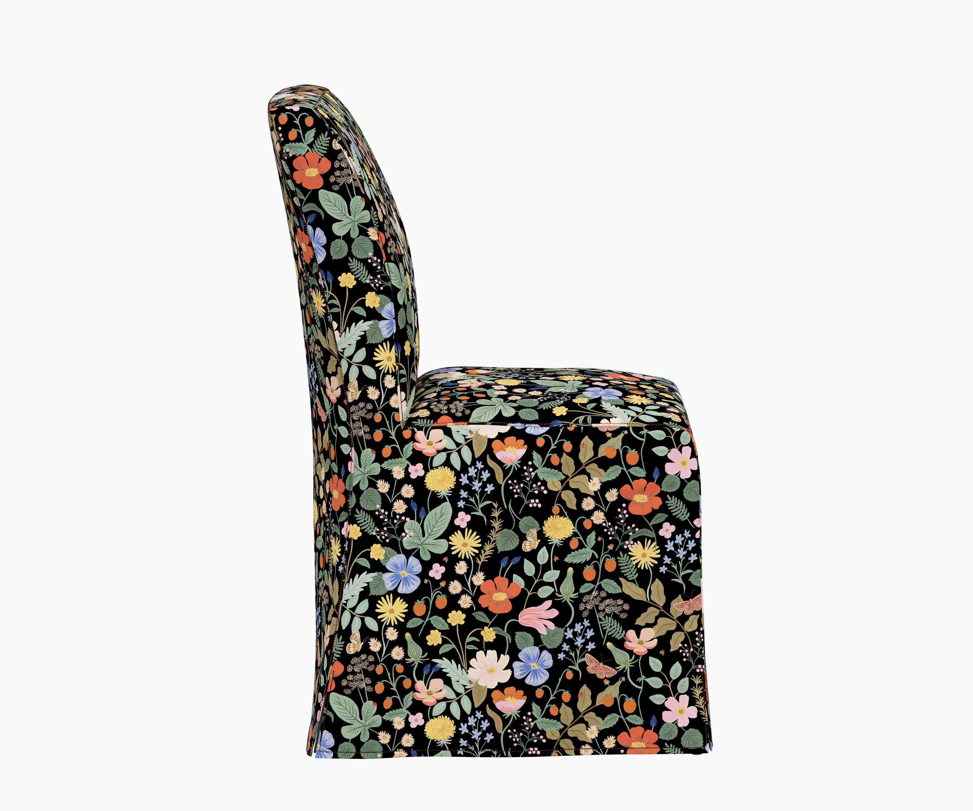 Frances Slipcover Dining Chair - Strawberry Fields - Image 3