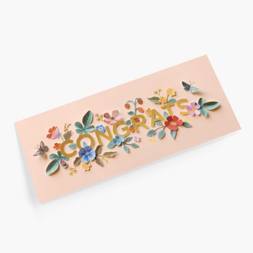 Alternative view of Cut Paper Money Holder Congrats Card - Single Card