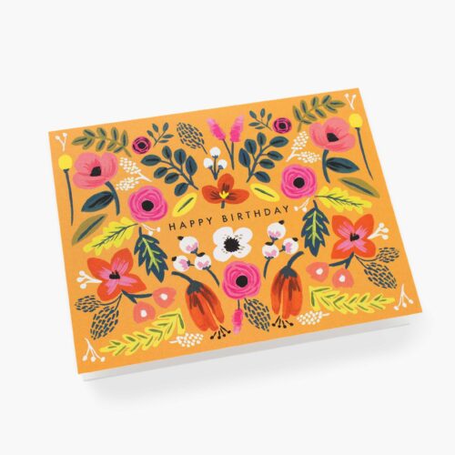 Alternative view of Folk Birthday Card - Single Card