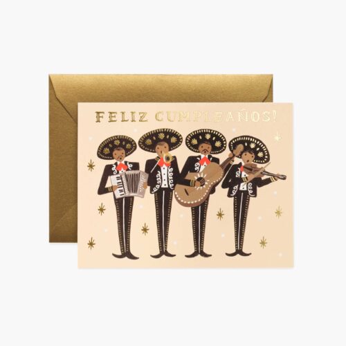 Mariachi Birthday Card - Single Card