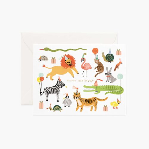Party Animals Birthday Cards - Boxed Set
