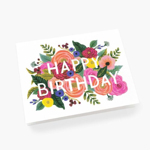 Alternative view of Juliet Rose Birthday Card - Single Card