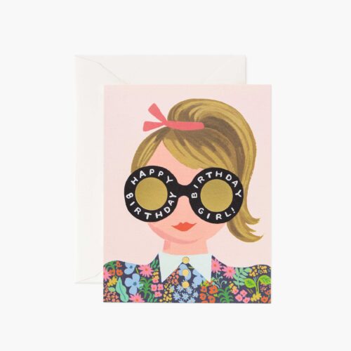 Meadow Birthday Girl Birthday Card - Single Card