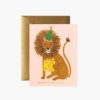 Lion Birthday Card - Single Card