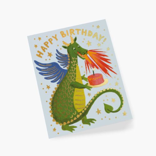 Alternative view of Birthday Dragon Birthday Card - Single Card