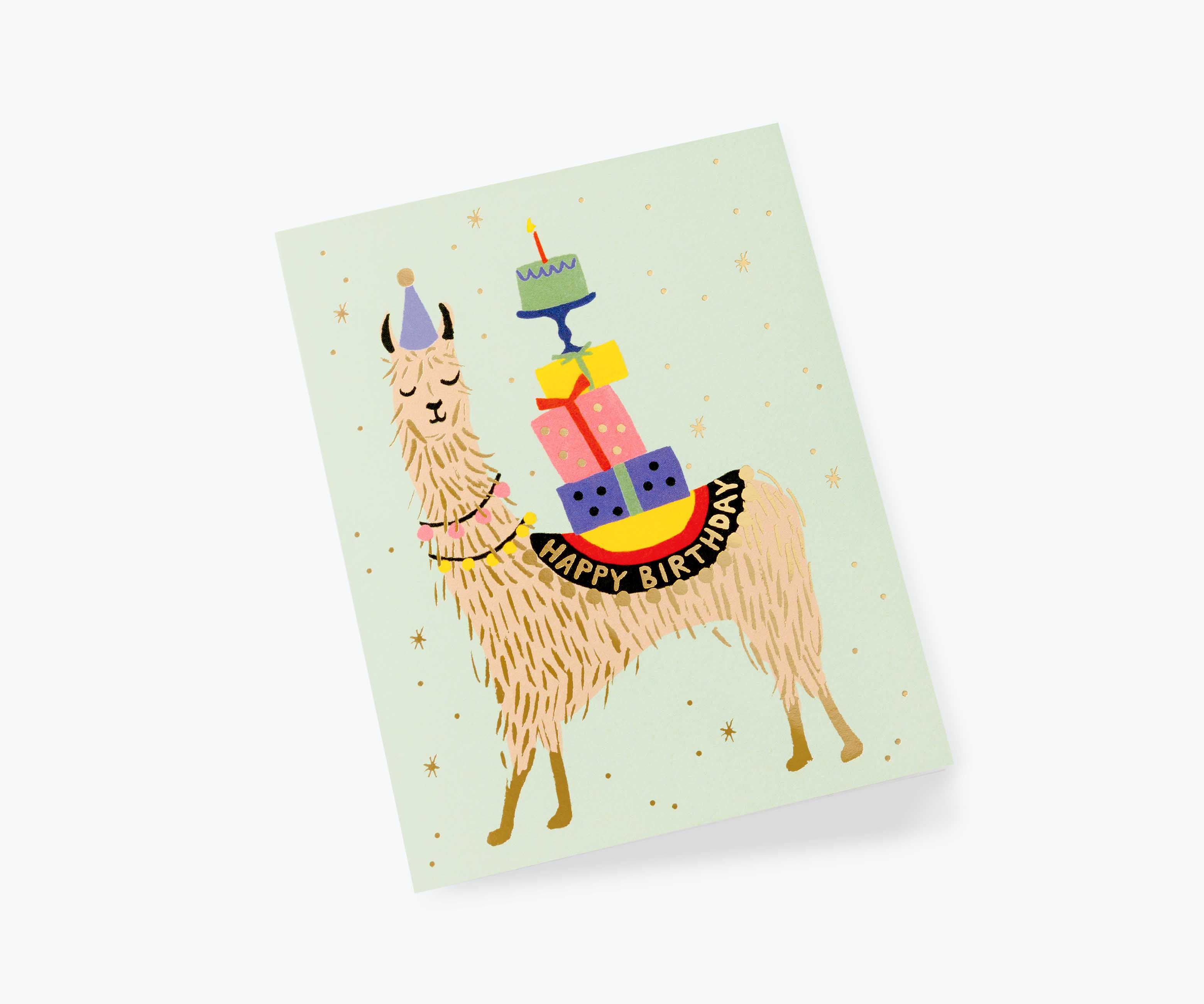 Llama Birthday Card - Single Card - Image 2