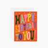 Groovy Birthday Card - Single Card