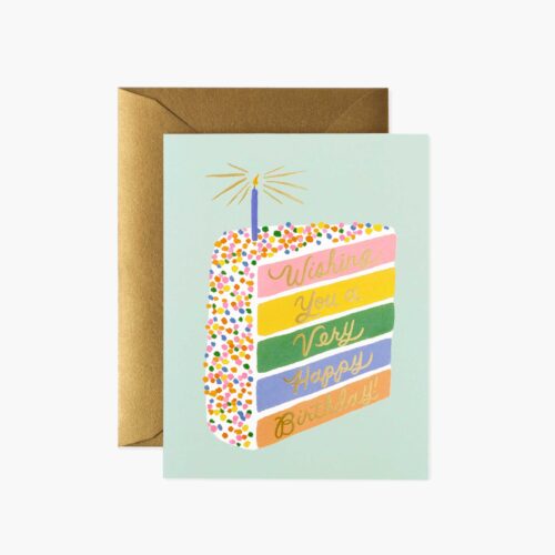 Cake Slice Birthday Card - Single Card