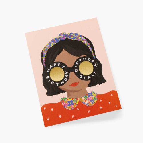 Alternative view of Headband Birthday Girl Birthday Card - Single Card
