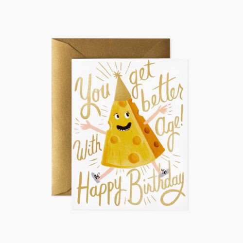 Better With Age Birthday Card - Single Card