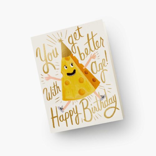 Alternative view of Better With Age Birthday Card - Single Card