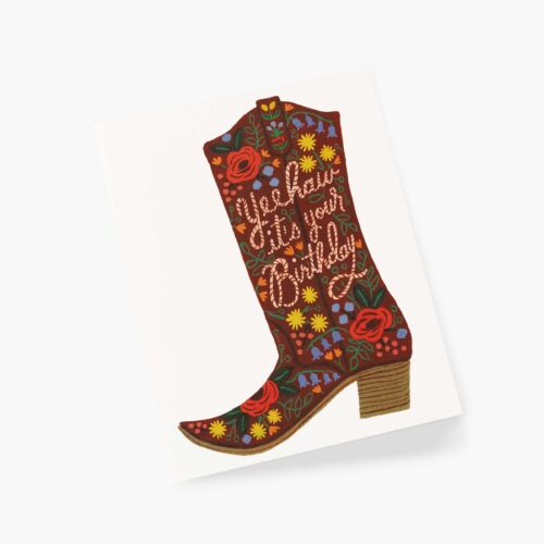 Alternative view of Birthday Boot Birthday Card - Single Card