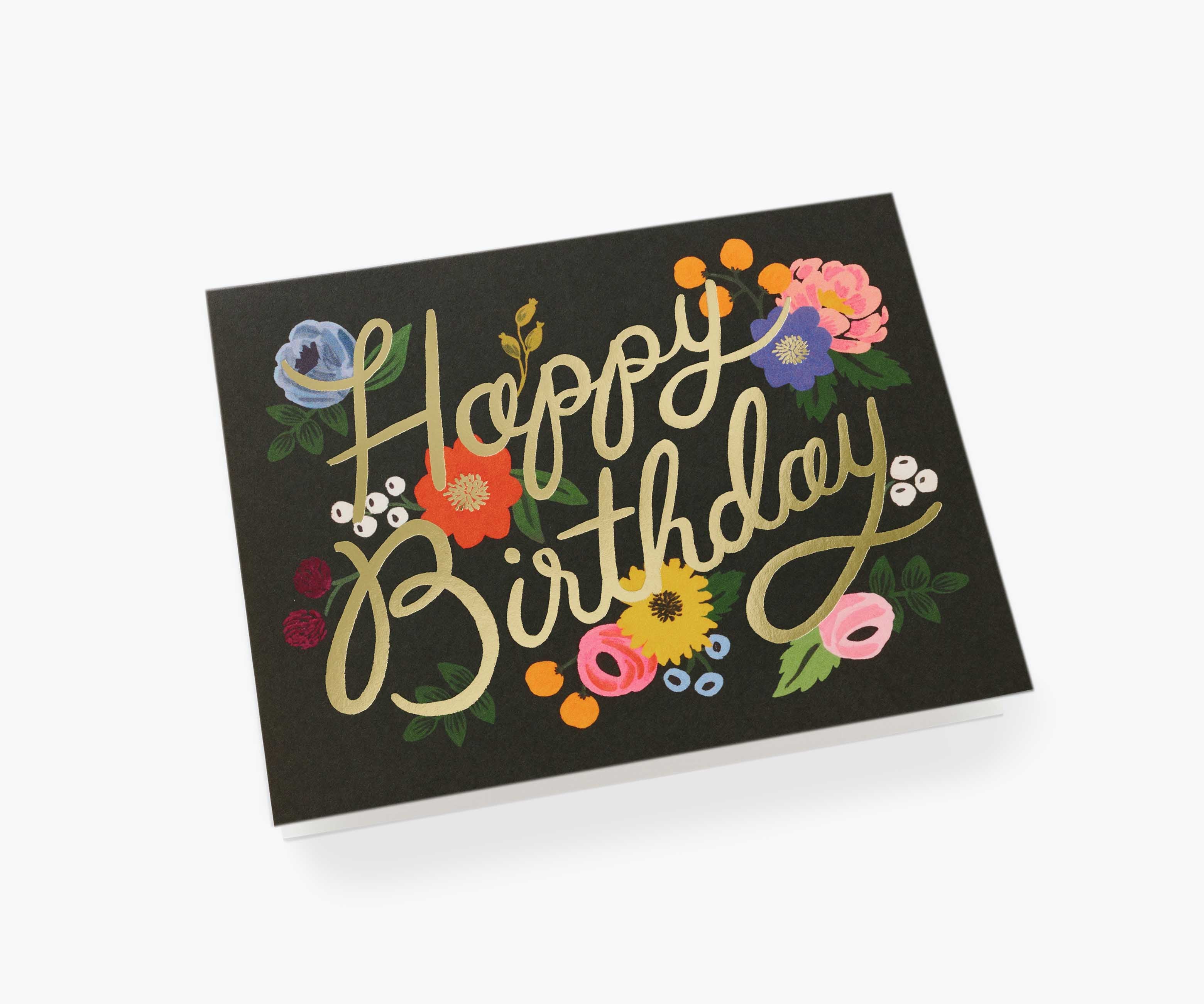 Vintage Blossoms Birthday Card - Single Card - Image 2