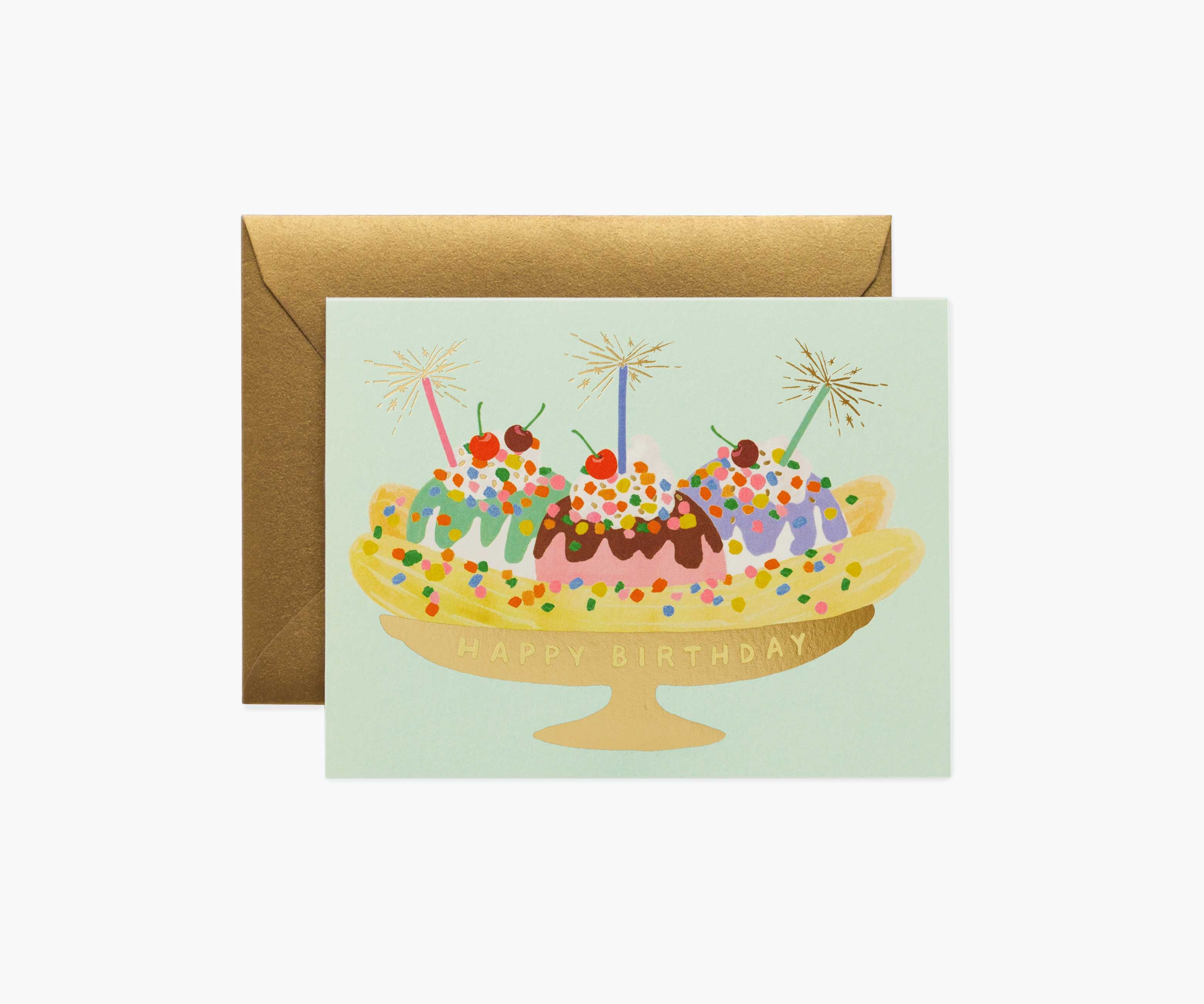 Banana Split Birthday Cards - Boxed Set
