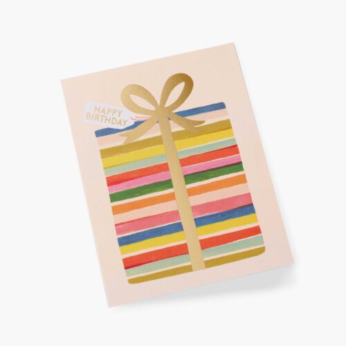 Alternative view of Feliz Birthday Present Birthday Card - Single Card