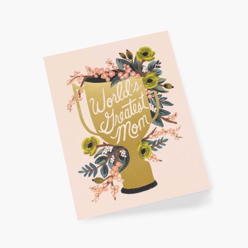 Alternative view of World's Greatest Mom Mother's Day Card - Single Card