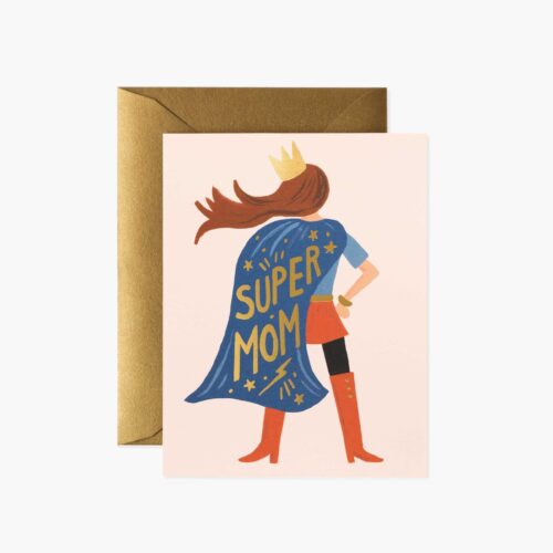 Super Mom Mother's Day Card - Single Card