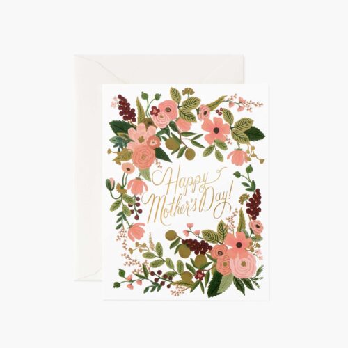 Garden Party Mother's Day Card - Single Card