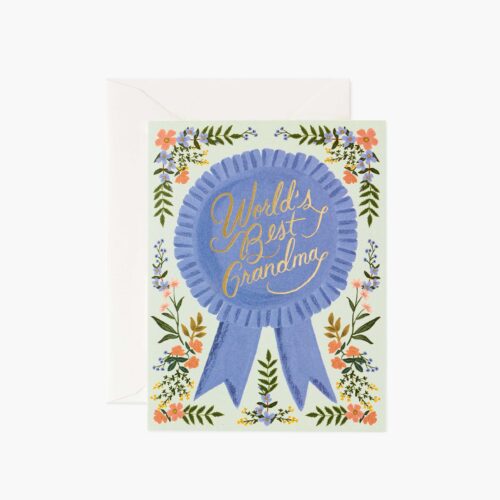 World's Best Grandma Mother's Day Card - Single Card