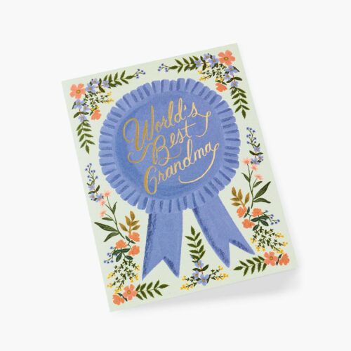 Alternative view of World's Best Grandma Mother's Day Card - Single Card