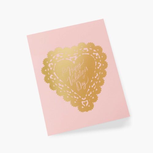 Alternative view of Doily Valentine's Day Card - Single Card