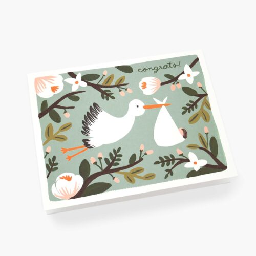 Alternative view of Congrats Stork Baby Card - Single Card
