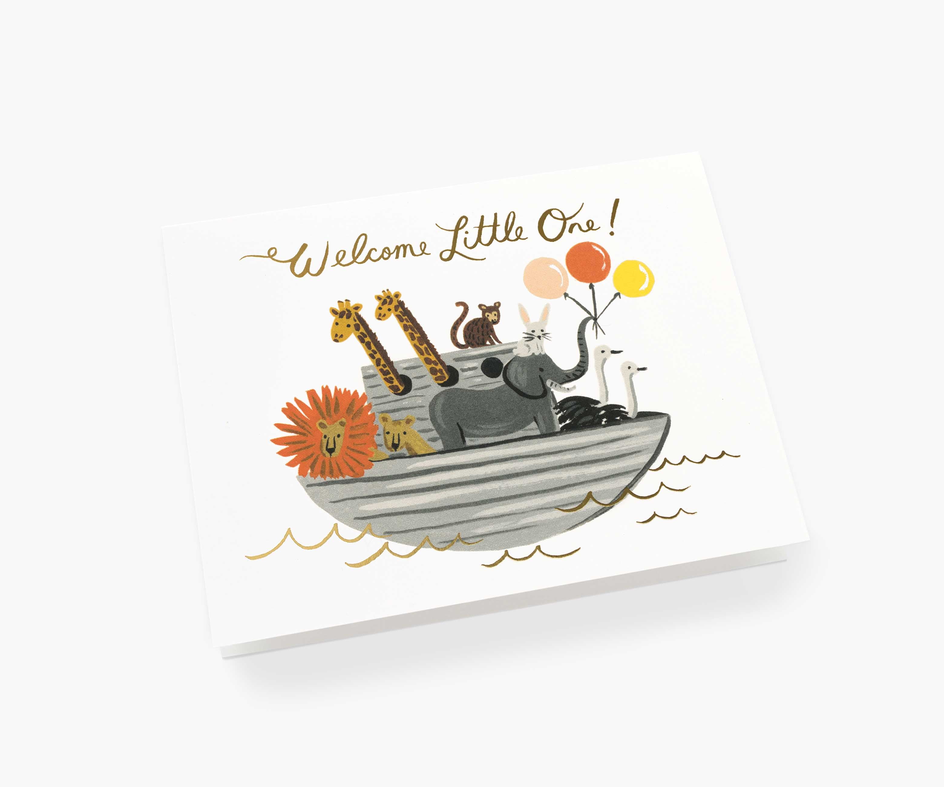 Noah's Ark Baby Card - Single Card - Image 2