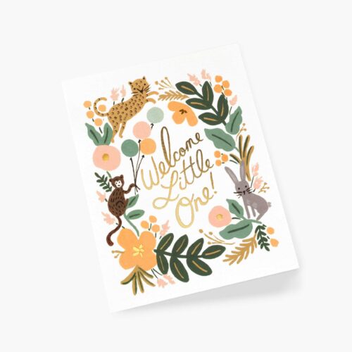 Alternative view of Menagerie Baby Card - Single Card