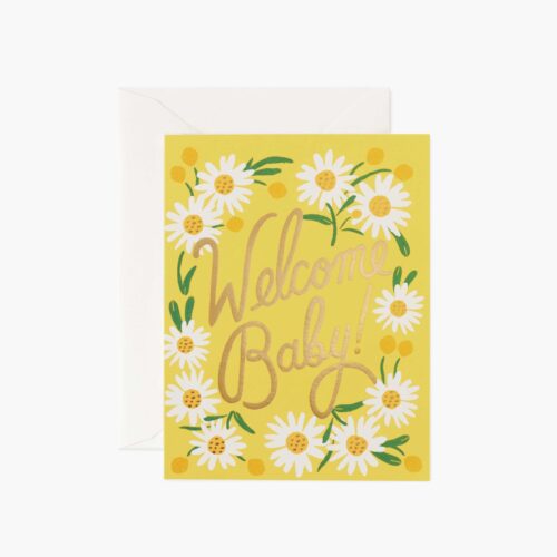 Daisy Baby Card - Single Card