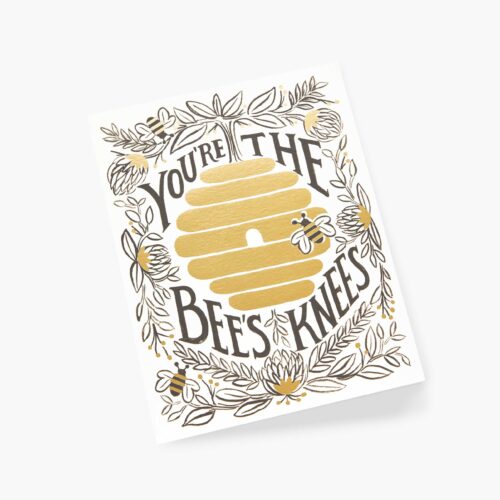 Alternative view of You're the Bee's Knees Love & Friendship Card - Single Card