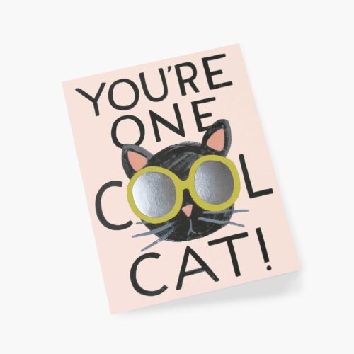 Alternative view of Cool Cat Love & Friendship Card - Single Card