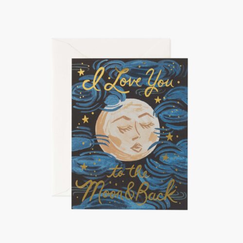 To the Moon and Back Love & Friendship Card - Single Card
