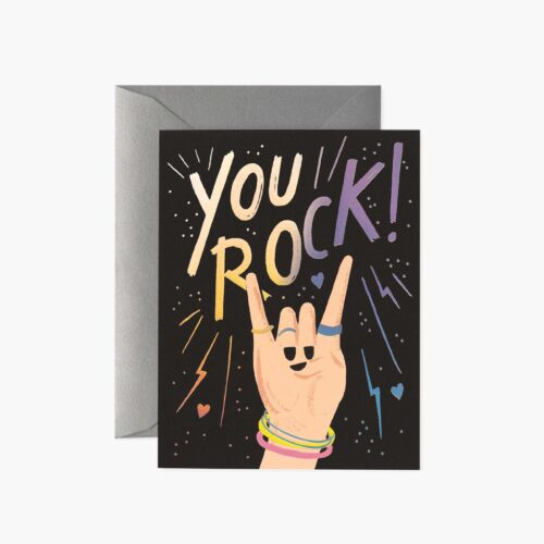 You Rock Love & Friendship Card - Single Card