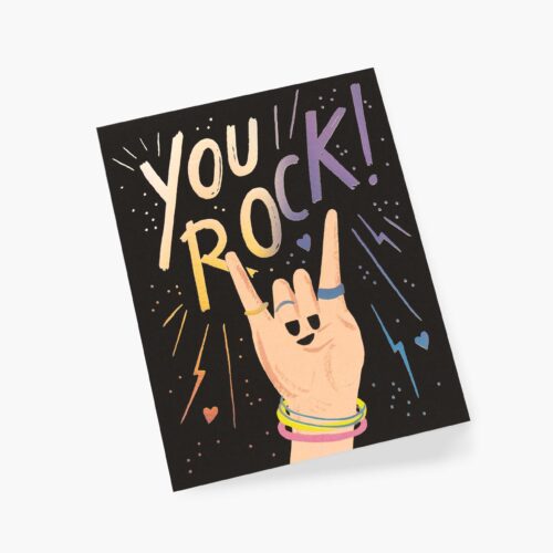 Alternative view of You Rock Love & Friendship Card - Single Card