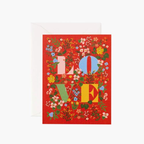 Mayfair Love Love & Friendship Card - Single Card