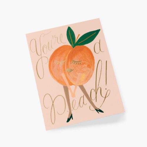 Alternative view of You're a Peach Love & Friendship Card - Single Card