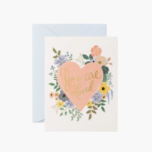 You Are Loved Heart Love & Friendship Card - Single Card