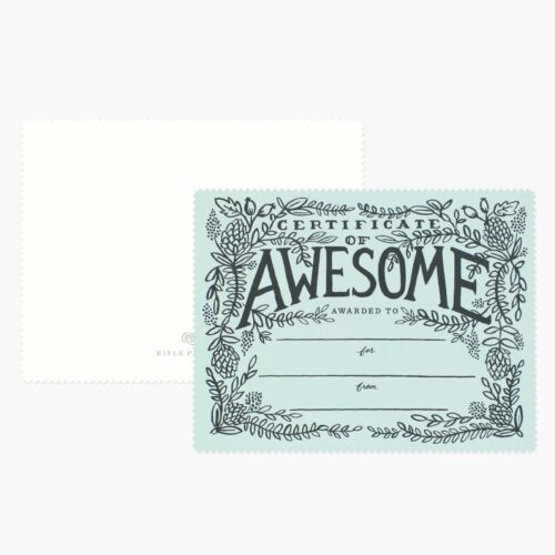 Alternative view of Certificate of Awesome Love & Friendship Card - Single Card