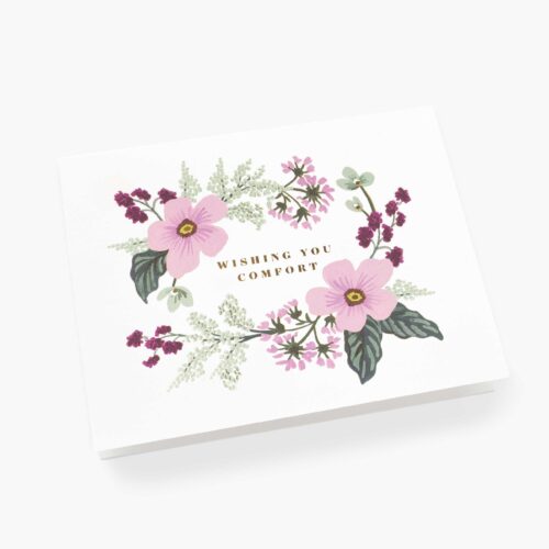 Alternative view of Wishing You Comfort Bouquet Sympathy Card - Single Card