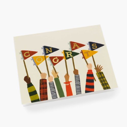 Alternative view of Congrats Pennants Congrats Card - Single Card