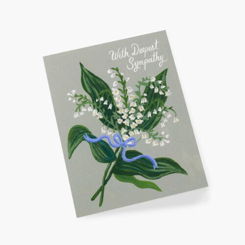 Alternative view of Lily of the Valley Sympathy Card - Single Card