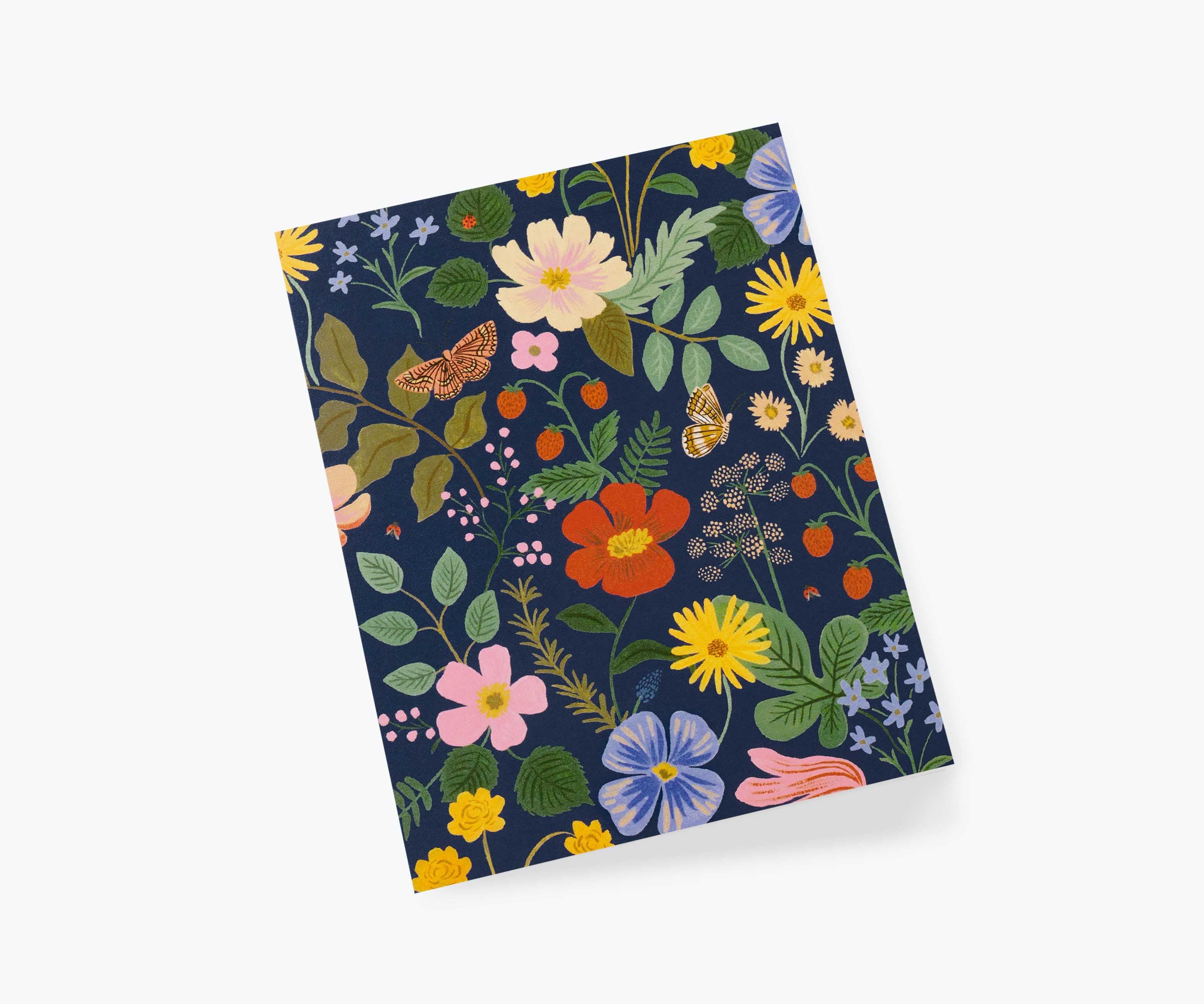 Strawberry Fields Navy Everyday Card - Single Card - Image 2